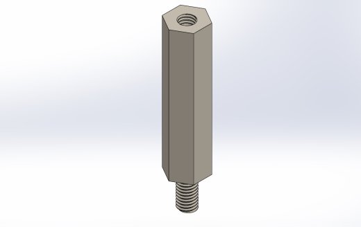 M3 x 6mm A-F x 25mm六角阴阳螺纹柱缩略图